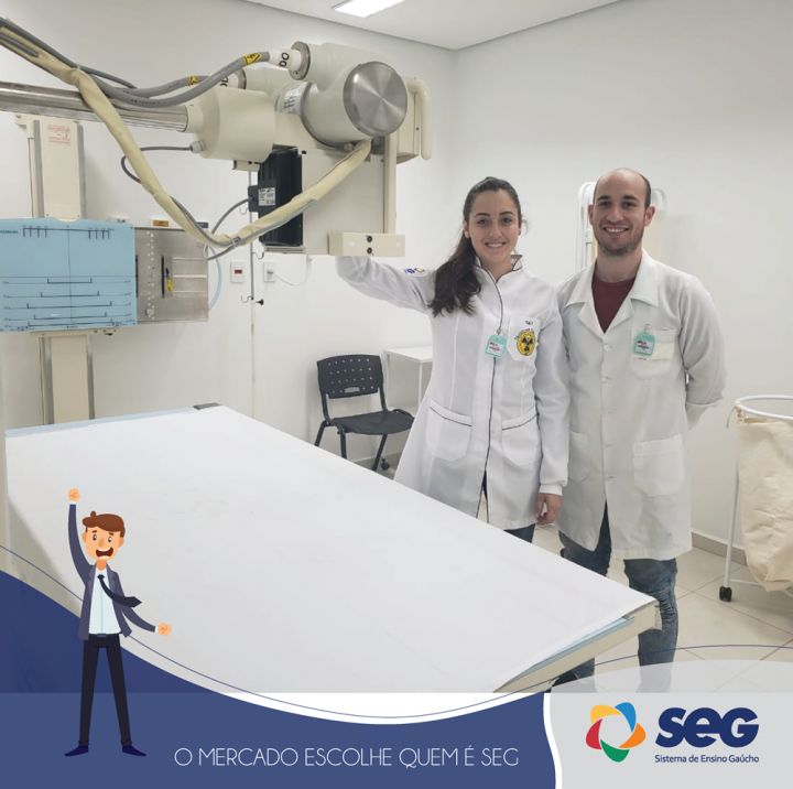Aluna do SEG Ijuí/RS conquista estágio na área de Radiologia