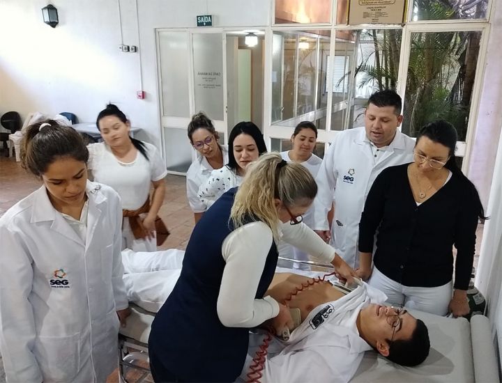 Estudantes do SEG recebem treinamento em Centro de Acolhimento em Novo Hamburgo/RS