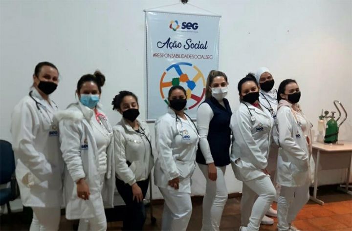 Alunos do curso Técnico em Enfermagem realizam ação social em Novo Hamburgo/RS