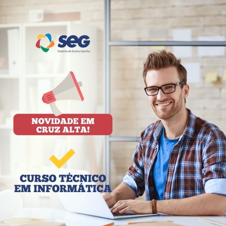 SEG Cruz Alta oferece novo curso: Técnico em Informática