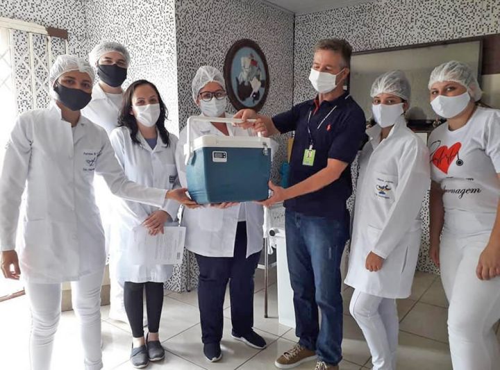 Alunos do SEG auxiliam na campanha de vacinação contra a COVID-19 em Santa Maria/RS
