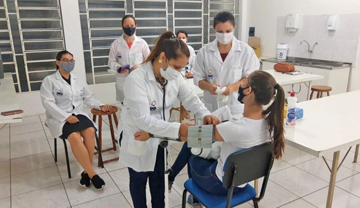 Estudantes do curso Técnico em Enfermagem participam de aula prática em São Luiz Gonzaga/RS 