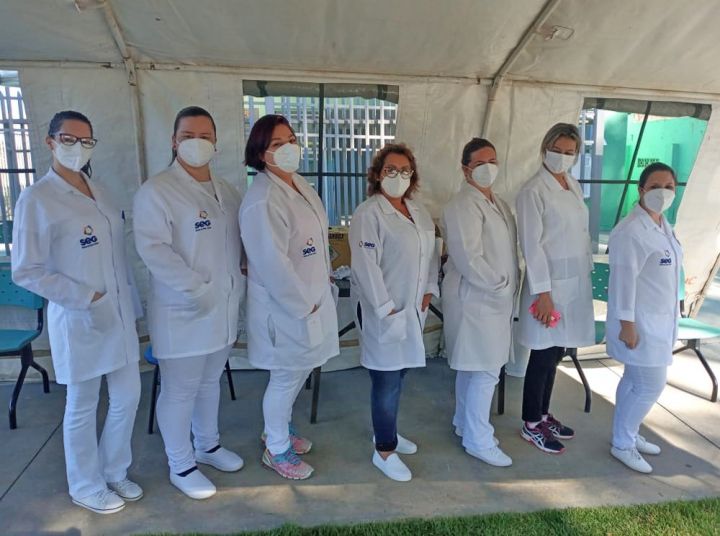Estudantes do SEG auxiliam na campanha de vacinação contra a COVID-19 em Cruz Alta/RS