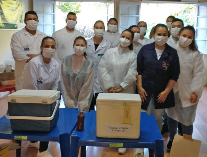 Estudantes do SEG auxiliam na campanha de vacinação contra a COVID-19 em Santa Maria/RS