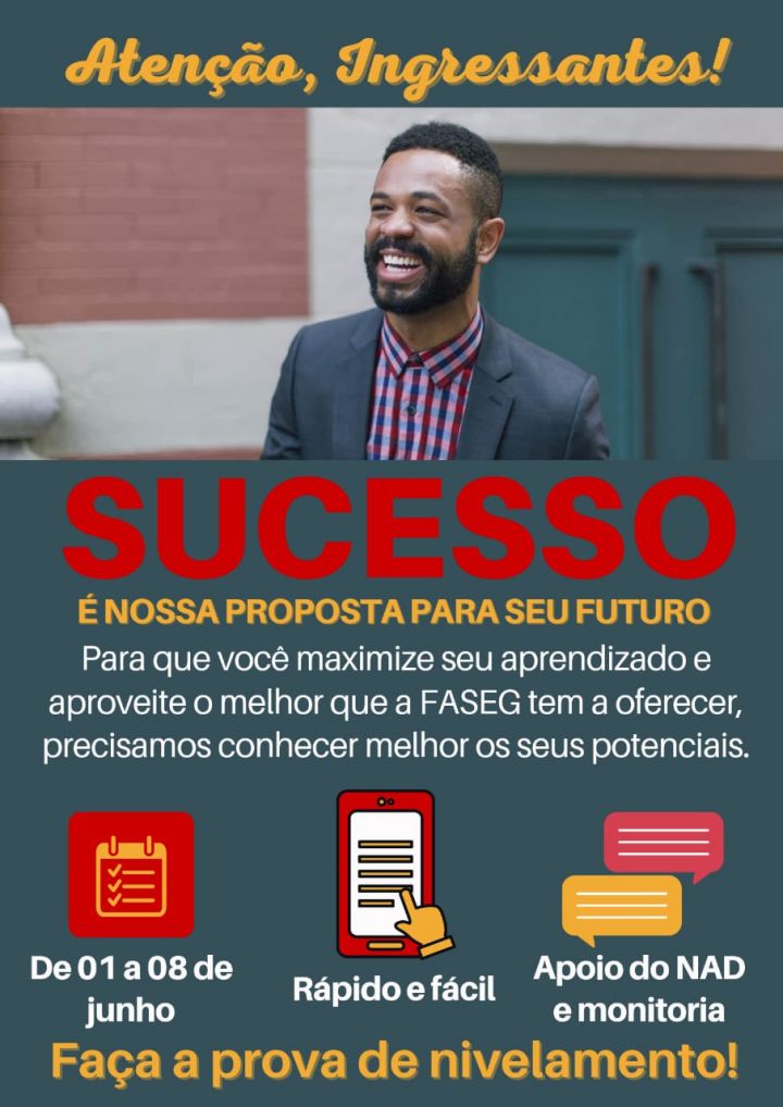 Prova de Nivelamento - Faculdade SEG