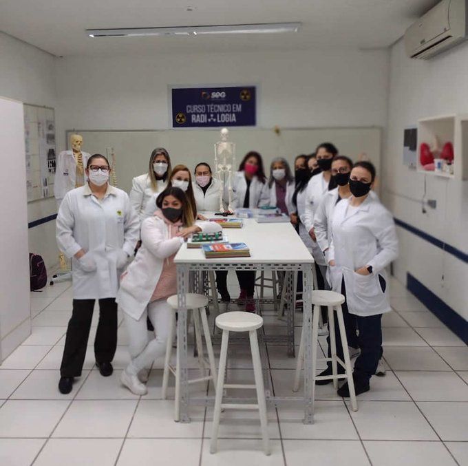 Alunas do curso Técnico em Radiologia participam de aula prática em Novo Hamburgo/RS 