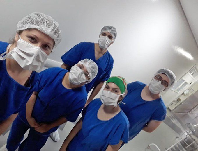 Estudantes de Instrumentação Cirúrgica visitam hospital de Santa Rosa/RS