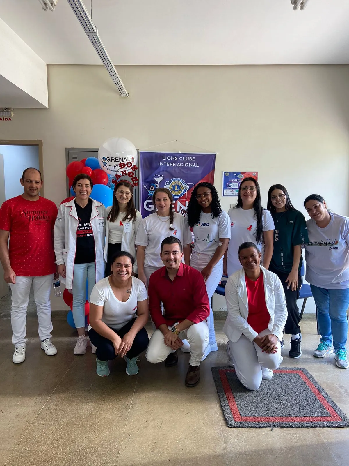  Alunos de Enfermagem do SEG de Santa Maria Participam Ativamente da Campanha de Doação de Sangue